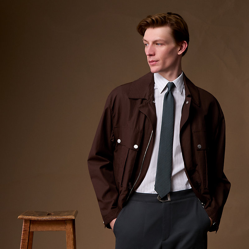 エルメス　ネクタイ　ニットタイ　シルク　Tricot de Soie tie新品 シルクタイ 《ジェオメトリカルH》 | Hermès - エルメス-公式サイト